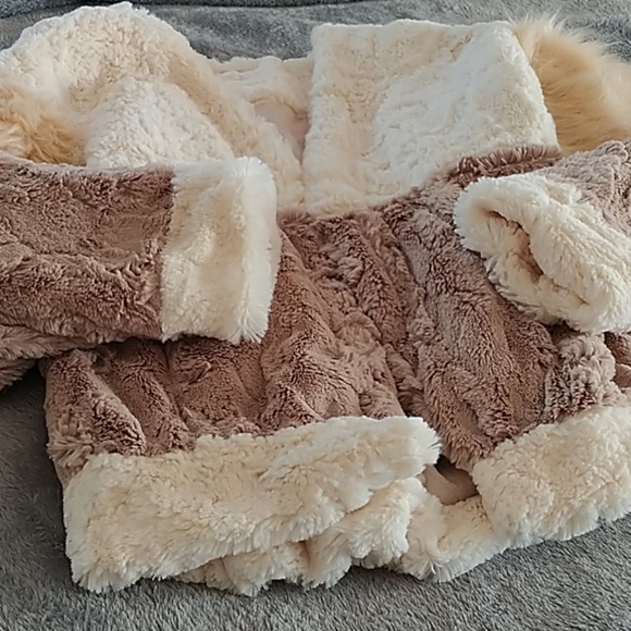 🧥Fun faux fur vintage Jacket, M - Picture 2 of 12